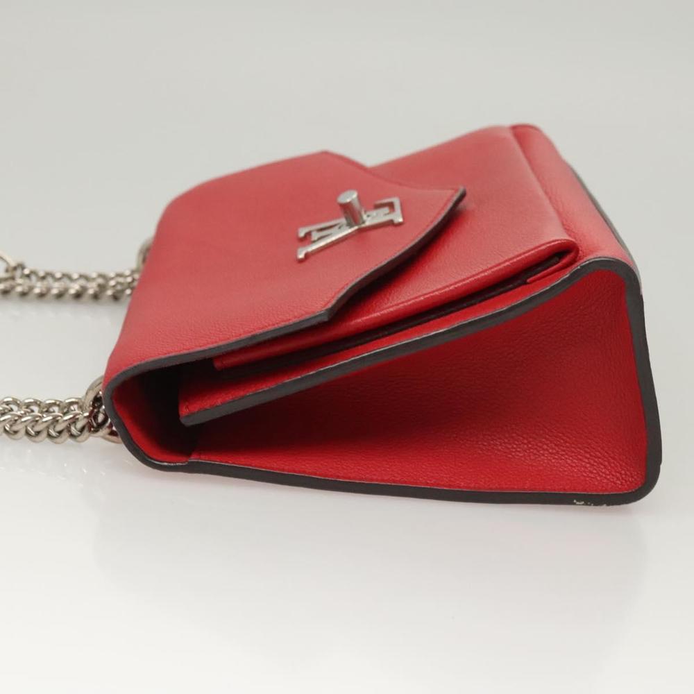 LOUIS VUITTON My Lock Me BB Shoulder Bag Calf leather Red M51419 LV Auth ar13614 - Picture 4 of 16